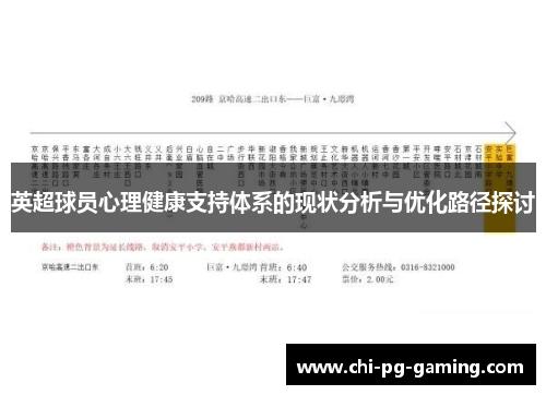 英超球员心理健康支持体系的现状分析与优化路径探讨